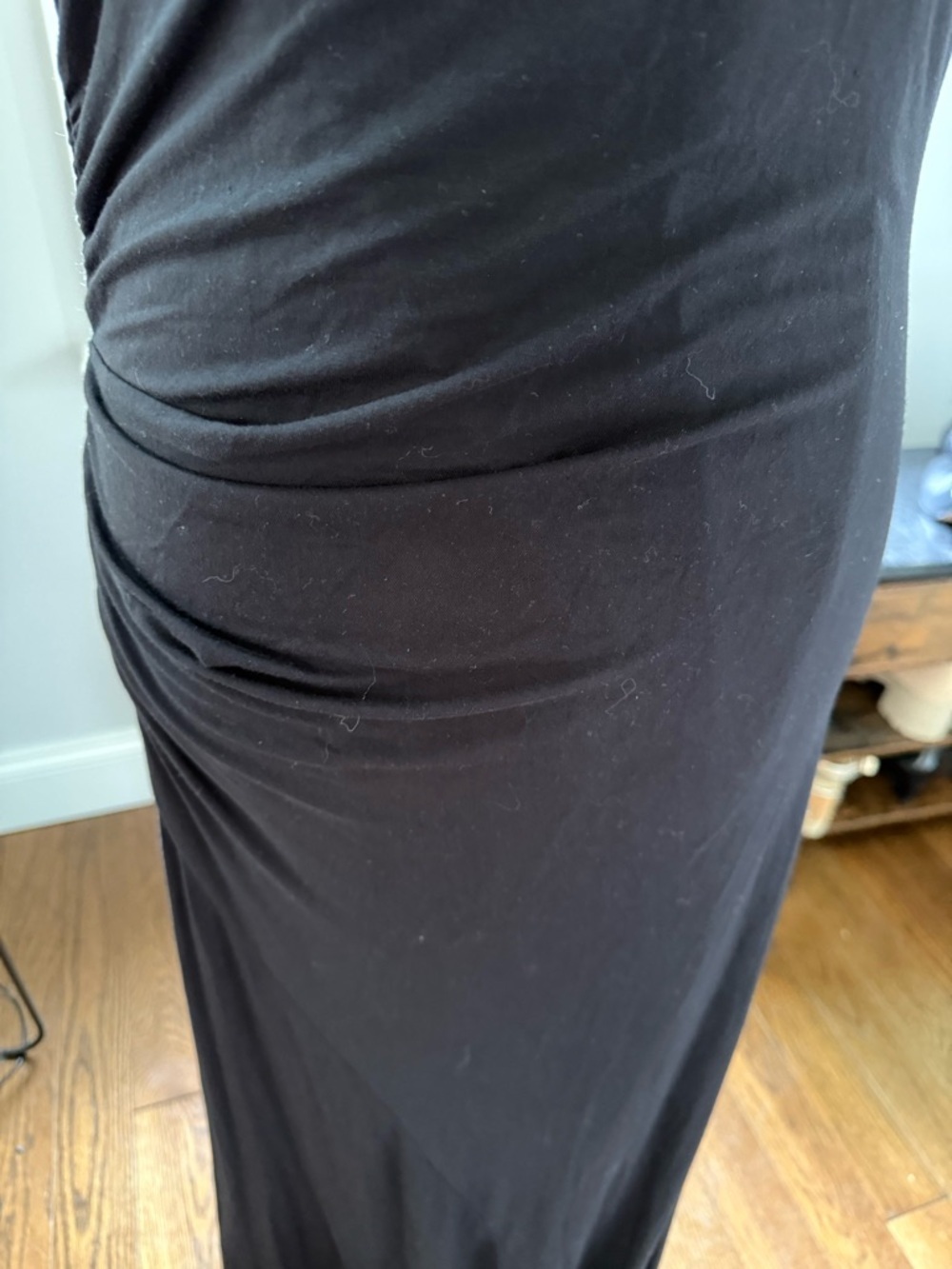 Soft Surroundings Black Sleeveless Viscose Blend Maxi Dress - Picture 2 of 9